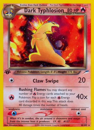 Dark Typhlosion (010/105) [Neo Destiny] 1st Edition Holofoil - Holo Rare