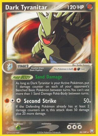 Dark Tyranitar (020/109) [Team Rocket Returns] Reverse Holofoil - Rare