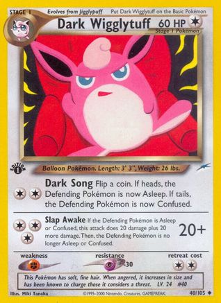 Dark Wigglytuff (040/105) [Neo Destiny] 1st Edition - Uncommon