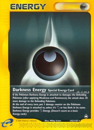 Darkness Energy (142/147) [Aquapolis] Reverse Holofoil - Rare