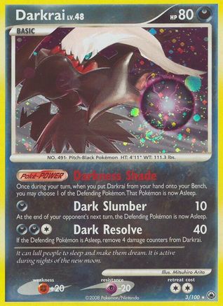Darkrai (3/100) [Majestic Dawn] Reverse Holofoil - Holo Rare