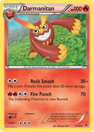 Darmanitan (21/98) [Emerging Powers] Reverse Holofoil - Rare