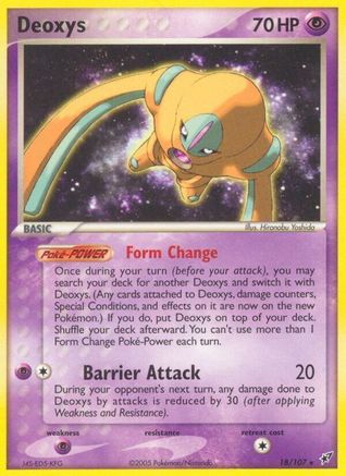 Deoxys (Defense Forme) (18/107) [Deoxys] Reverse Holofoil - Rare