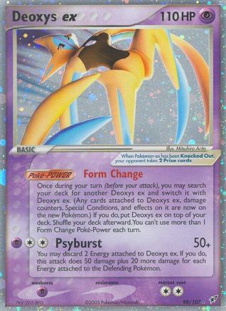 Deoxys ex (Attack Forme) (98/107) [Deoxys] Holofoil - Ultra Rare