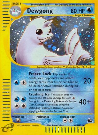 Dewgong (H6) (H6/144) [Skyridge] Holofoil - Holo Rare