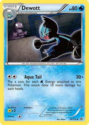 Dewott (38/113) [Legendary Treasures] Reverse Holofoil - Uncommon
