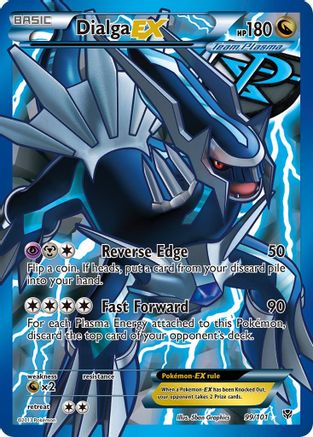 Dialga EX (Team Plasma) (99 Full Art) (99/101) [Plasma Blast] Holofoil - Ultra Rare