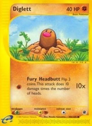 Diglett (106/165) [Expedition] Reverse Holofoil - Common