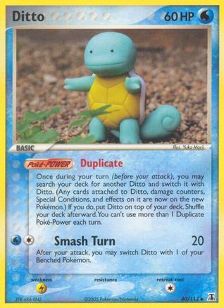Ditto (Squirtle) (040/113) [Delta Species] Reverse Holofoil - Uncommon