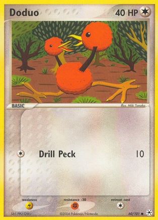 Doduo (60/101) [Hidden Legends] Reverse Holofoil - Common