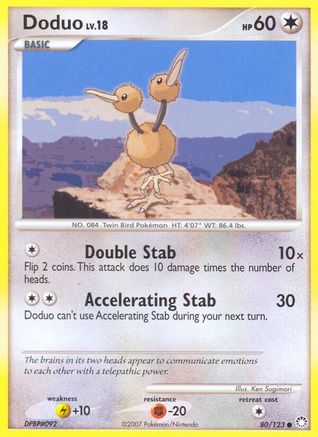 Doduo (080/123) [Mysterious Treasures] Reverse Holofoil - Common