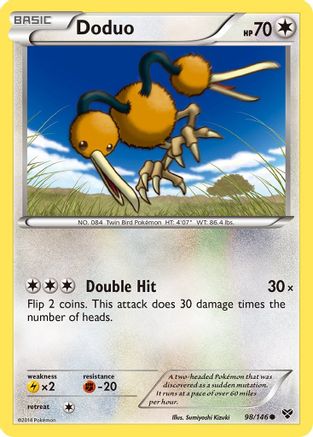 Doduo (98/146) [XY Base Set] Reverse Holofoil - Common