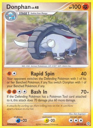 Donphan (48/132) [Secret Wonders] Reverse Holofoil - Uncommon
