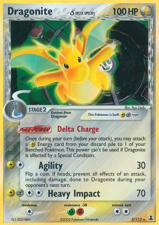 Dragonite (Delta Species) (003/113) [Delta Species] Reverse Holofoil - Holo Rare