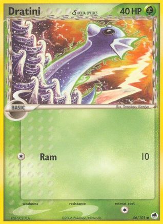 Dratini (Delta Species) (046/101) [Dragon Frontiers] Reverse Holofoil - Common