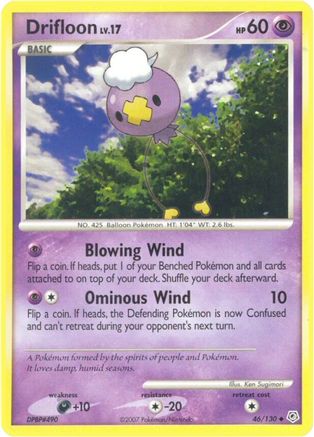 Drifloon (46/130) [Diamond and Pearl] Reverse Holofoil - Uncommon