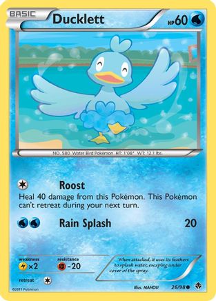 Ducklett (026/98) [Emerging Powers] Reverse Holofoil - Common
