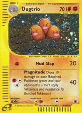 Dugtrio (10/165) [Expedition] Reverse Holofoil - Holo Rare
