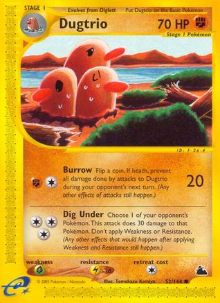 Dugtrio (52/144) [Skyridge] - Common