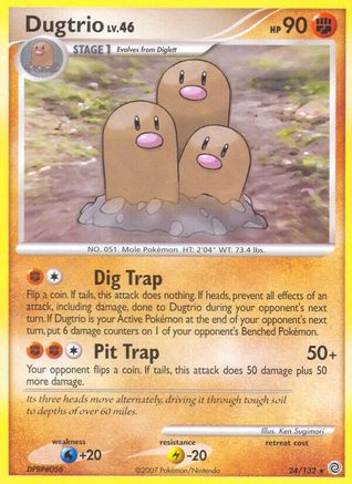 Dugtrio (24/132) [Secret Wonders] - Rare