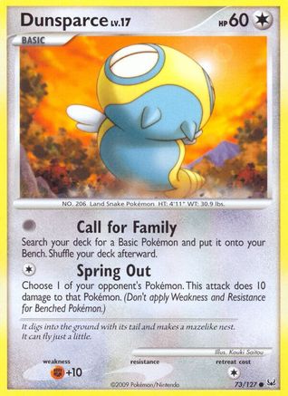 Dunsparce (73/127) [Platinum] Reverse Holofoil - Common