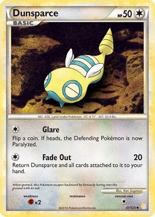 Dunsparce (041/123) [HeartGold SoulSilver] - Uncommon