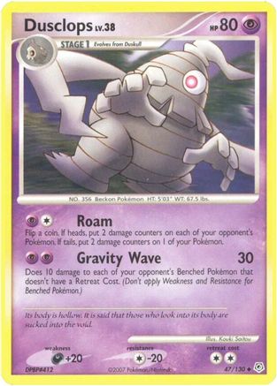 Dusclops (47/130) [Diamond and Pearl] Reverse Holofoil - Uncommon