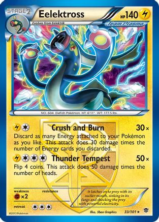 Eelektross (Team Plasma) (033/101) [Plasma Blast] Reverse Holofoil - Holo Rare