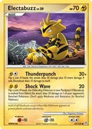 Electabuzz (081/130) [Diamond and Pearl] Reverse Holofoil - Common