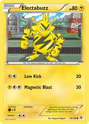 Electabuzz (053/149) [Boundaries Crossed] Reverse Holofoil - Common