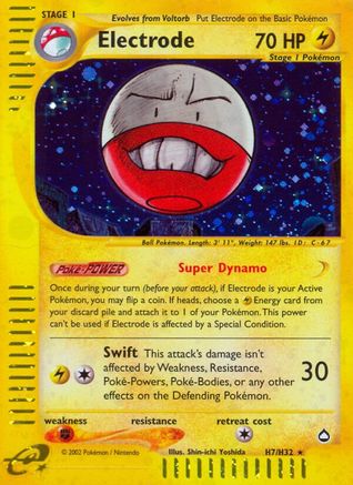 Electrode (H7) (H7/147) [Aquapolis] Holofoil - Holo Rare