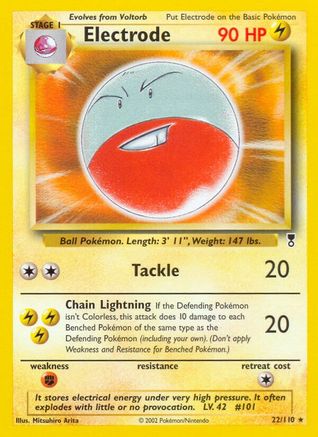 Electrode (22/110) [Legendary Collection] Reverse Holofoil - Rare