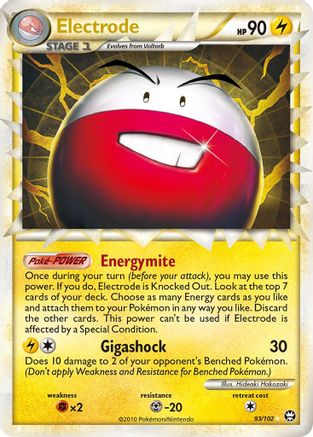 Electrode (Prime) (93/102) [Triumphant] Holofoil - Ultra Rare