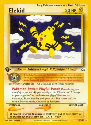 Elekid (022/111) [Neo Genesis] 1st Edition - Rare
