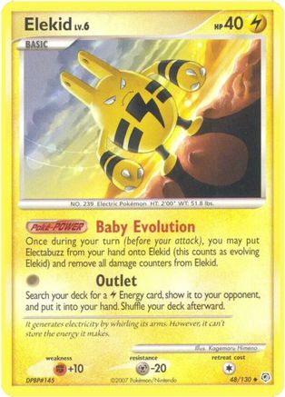 Elekid (048/130) [Diamond and Pearl] Reverse Holofoil - Uncommon
