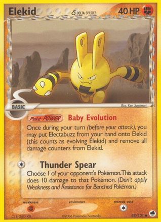 Elekid (Delta Species) (048/101) [Dragon Frontiers] Reverse Holofoil - Common