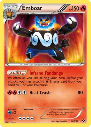 Emboar (100/99) [Next Destinies] Holofoil - Secret Rare