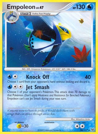 Empoleon (26/127) [Platinum] Reverse Holofoil - Rare