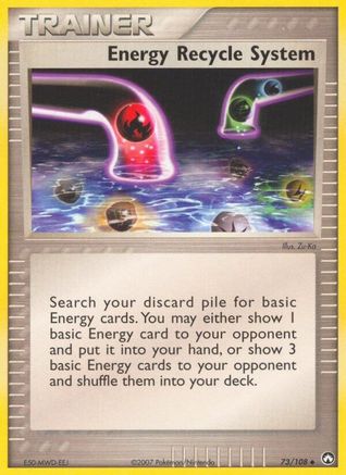 Energy Recycle System (73/108) [Power Keepers] Reverse Holofoil - Uncommon
