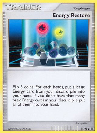 Energy Restore (086/99) [Arceus] Reverse Holofoil - Uncommon