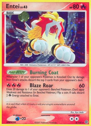 Entei (004/132) [Secret Wonders] Reverse Holofoil - Holo Rare