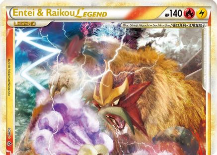 Entei & Raikou Legend (top) (90/95) [Unleashed] Holofoil - Ultra Rare