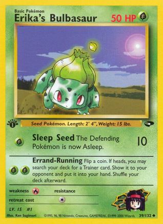 Erika's Bulbasaur (039/132) [Gym Challenge] 1st Edition - Uncommon