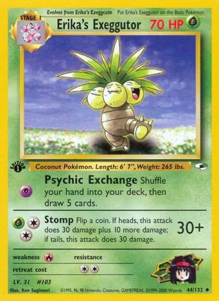 Erika's Exeggutor (044/132) [Gym Heroes] 1st Edition - Uncommon