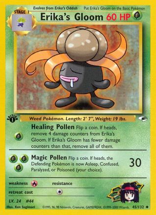 Erika's Gloom (045/132) [Gym Heroes] 1st Edition - Uncommon