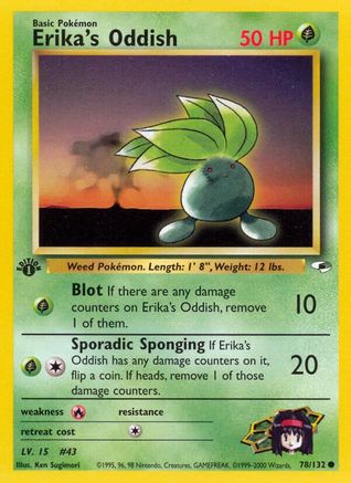Erika's Oddish (078/132) [Gym Heroes] 1st Edition - Common