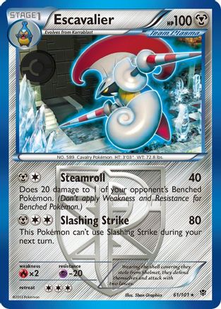 Escavalier (Team Plasma) (61/101) [Plasma Blast] Reverse Holofoil - Rare