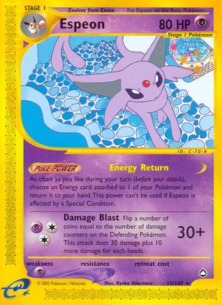 Espeon (11/147) [Aquapolis] - Rare