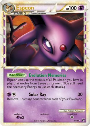 Espeon (Prime) (81/90) [Undaunted] Holofoil - Ultra Rare