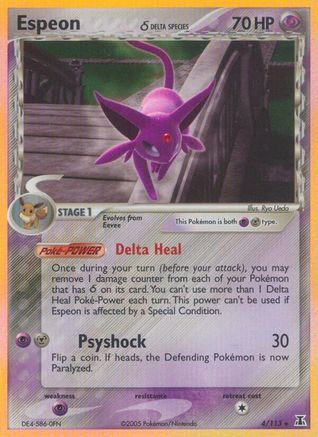 Espeon (Delta Species) (004/113) [Delta Species] Reverse Holofoil - Holo Rare